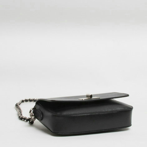 2014 Prada saffiano calfskin shoulder bag BT0830 black - Click Image to Close